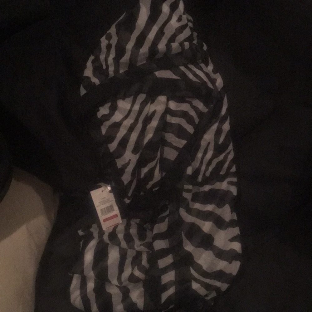 Accessory Street Polyester Zebra Print Scarf